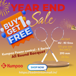 Buy 1 Get 1 Kumpoo E58LS Racquets - Year End Sale - Pack of 2