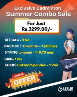 Badminton Combo Kit for Players – Kumpoo Racket + Lingmei Kitbag
