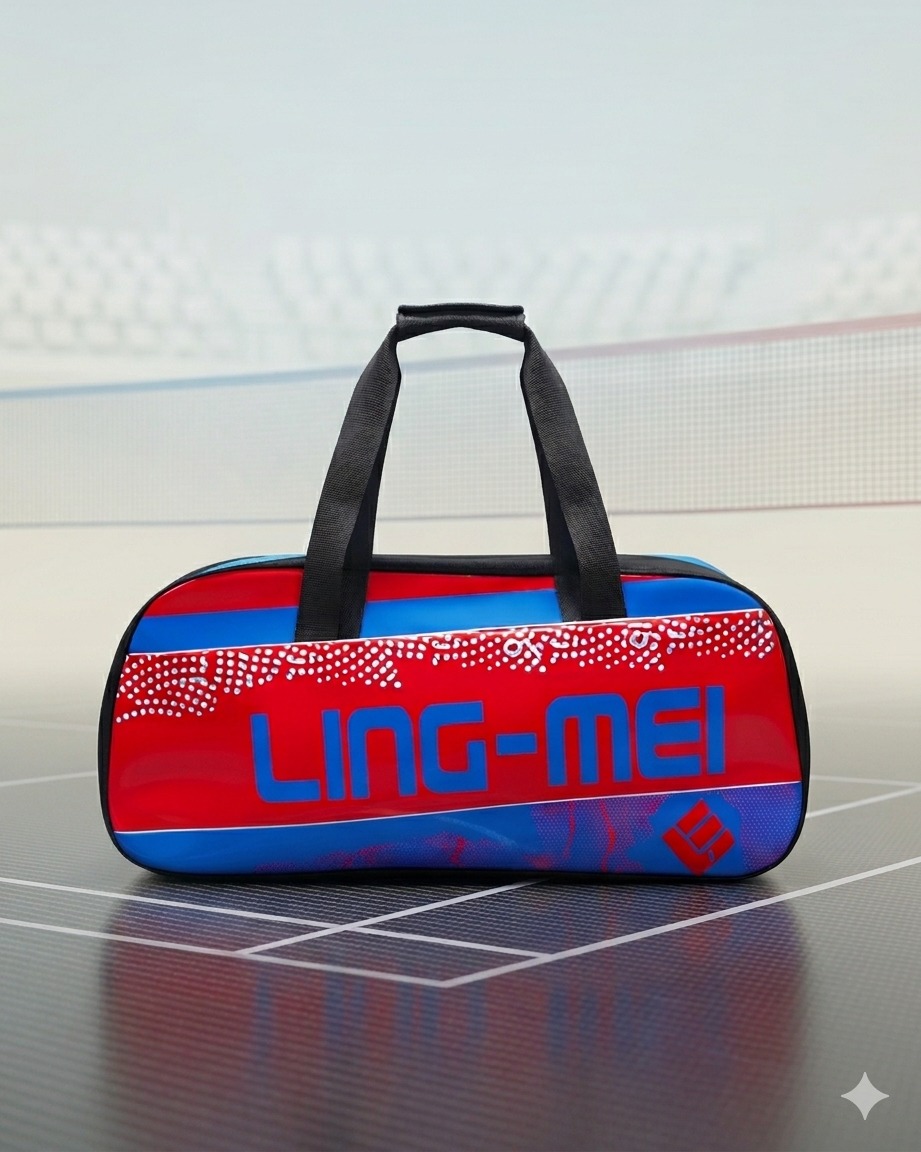 LINGMEI Badminton Kit Bag - BAGA601 - Rectangle Red
